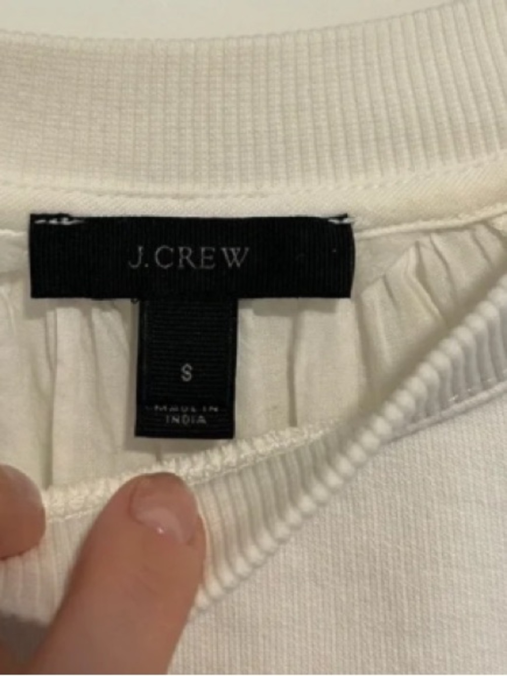 J. Crew White Eyelet Crochet Swim Coverup - Picture 4 of 5